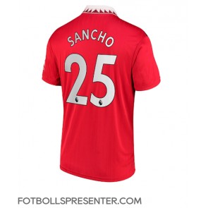 Manchester United Jadon Sancho #25 Hemma Matchtröja 2022-23 Kortärmad